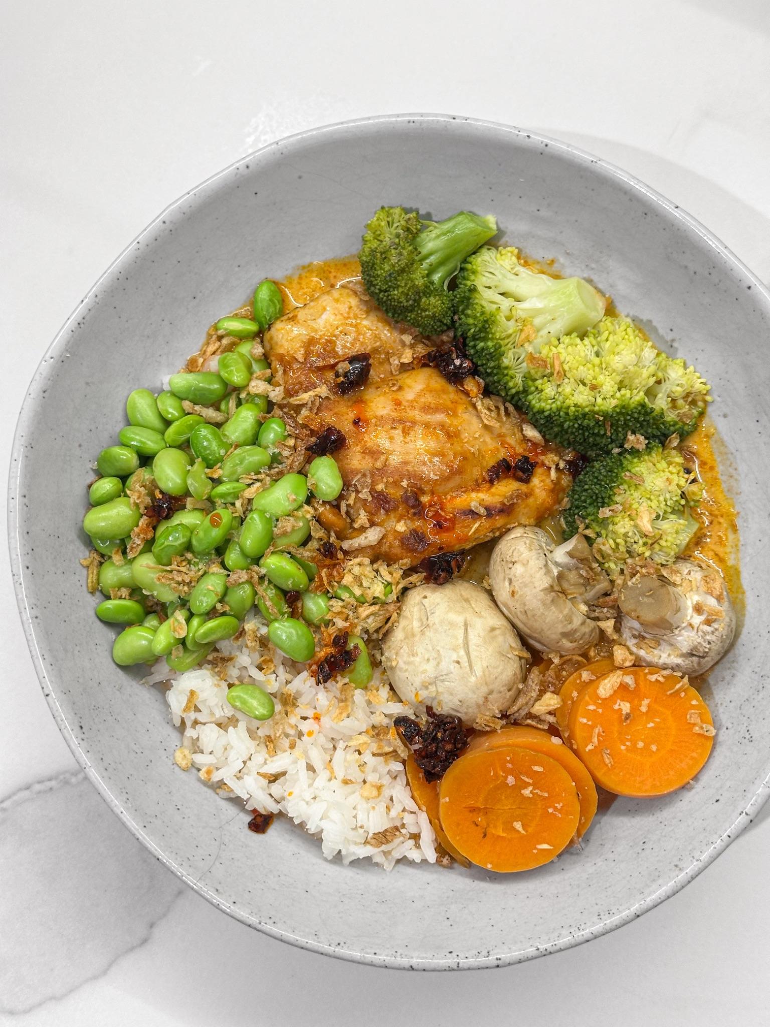 Gochujang Chicken + Coconut Broth